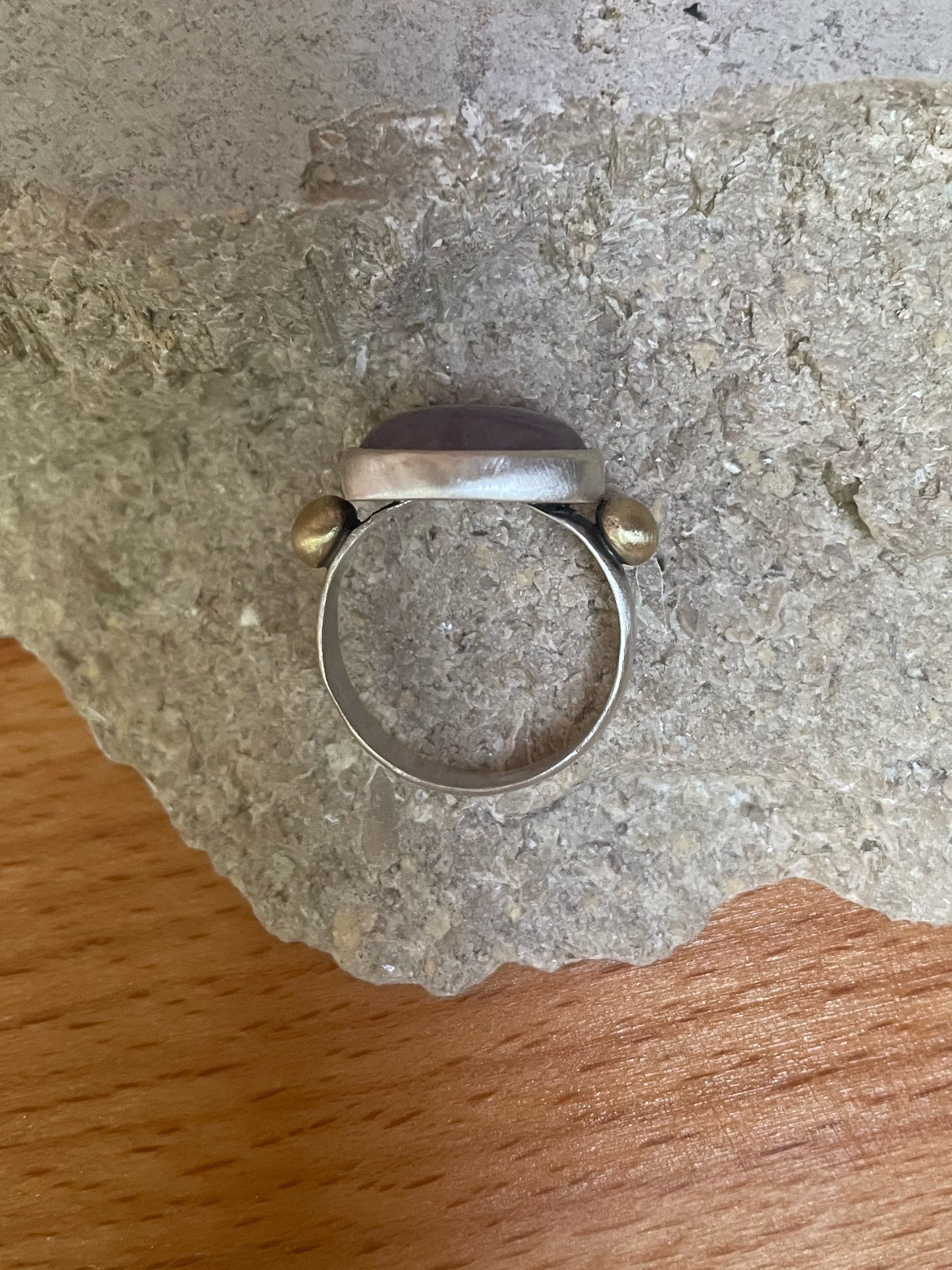 Amethyst silver ring