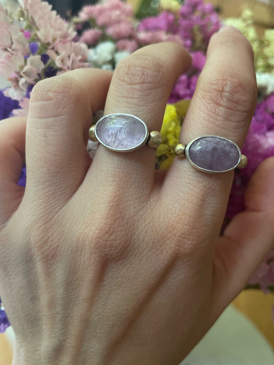 Amethyst silver ring