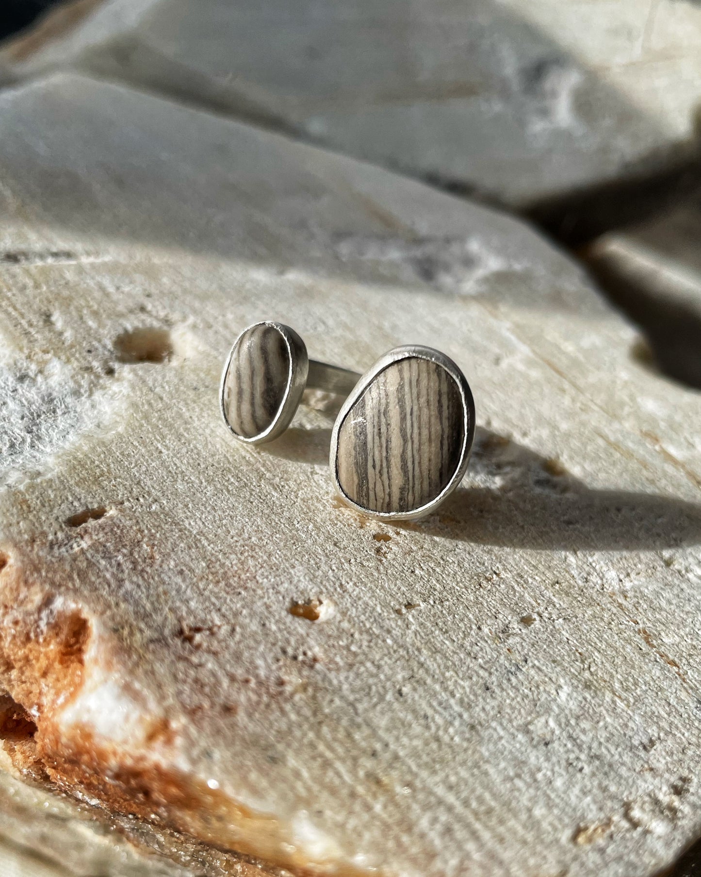 Twin Pebbles Ring