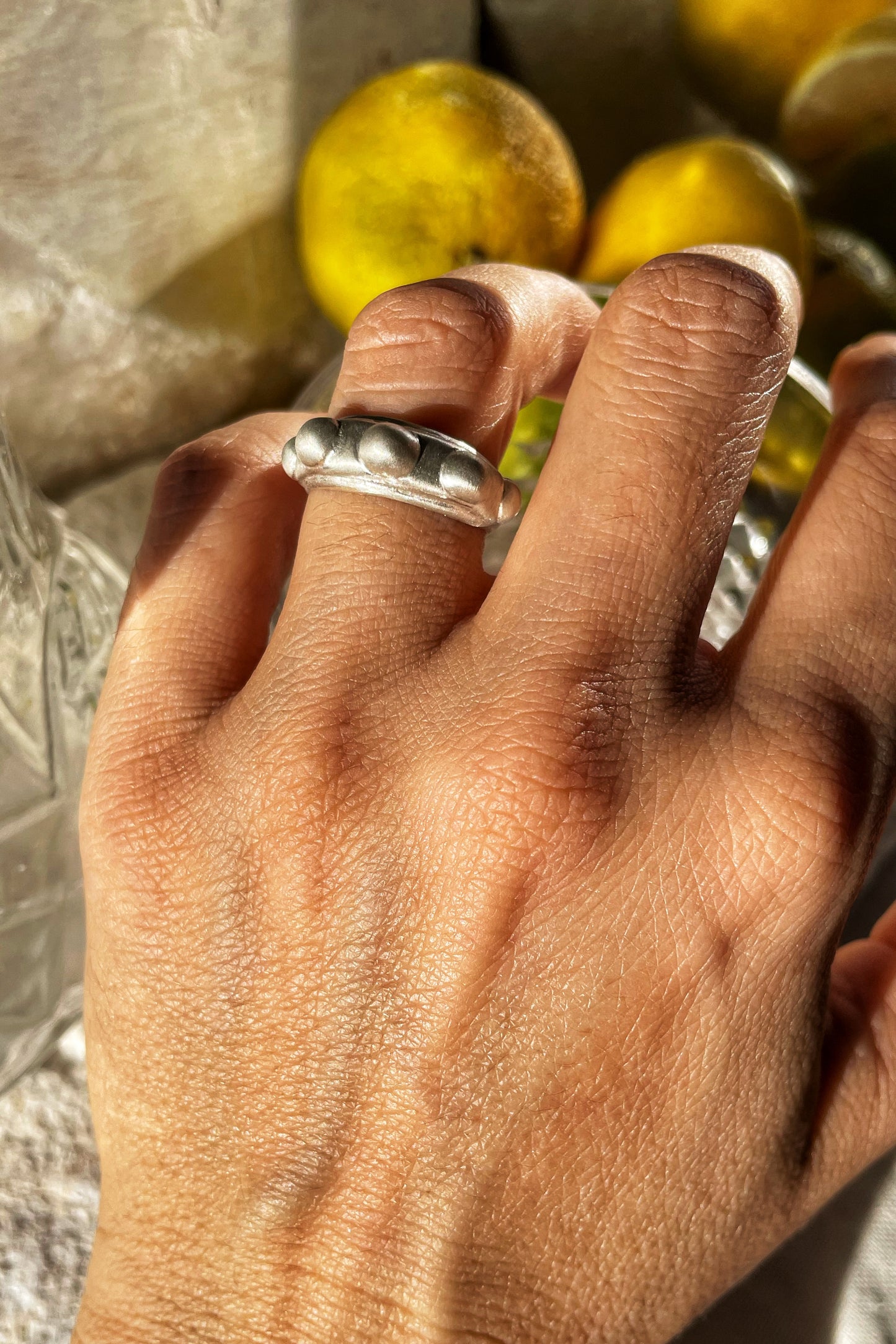 Kleio silver ring
