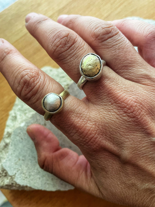 Mixed metals rings
