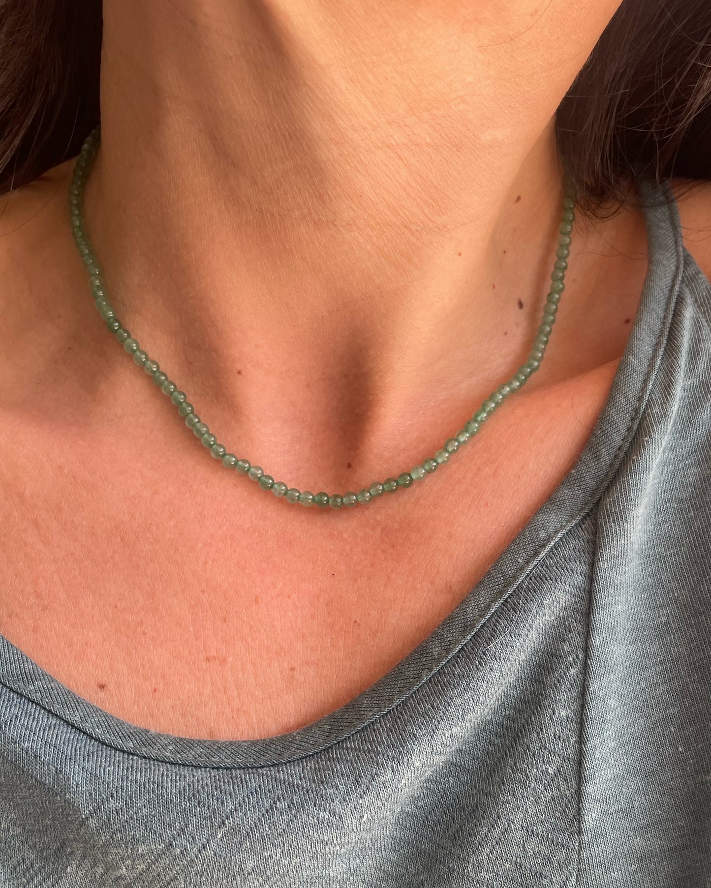 Green aura necklace