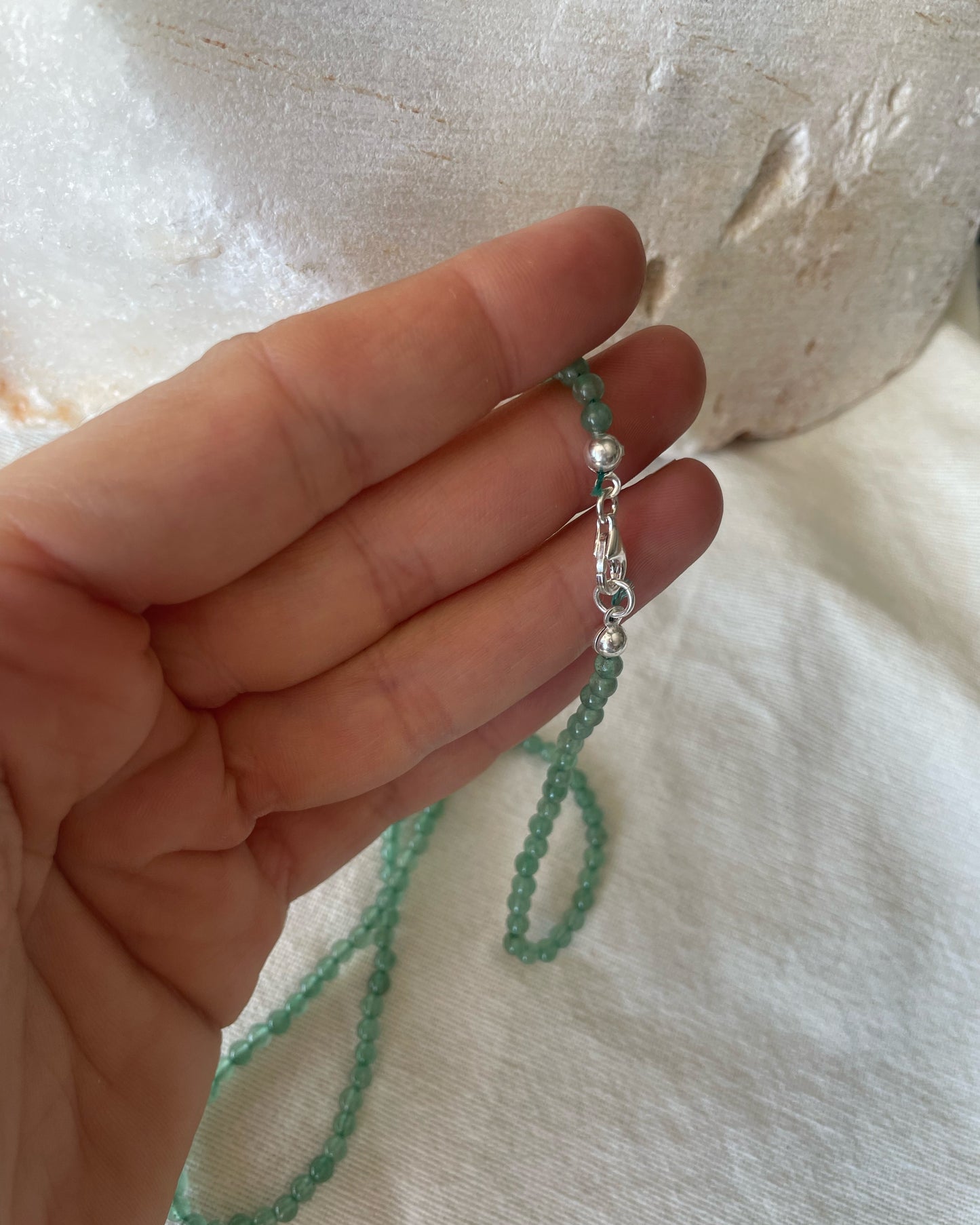Green aura necklace