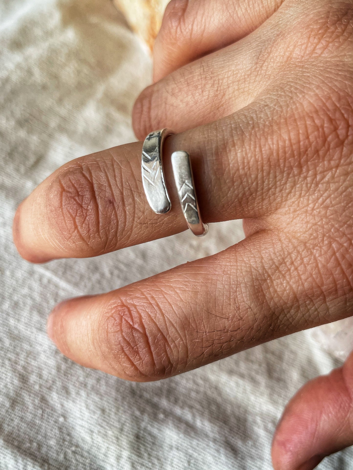 Engraved Wrap Ring