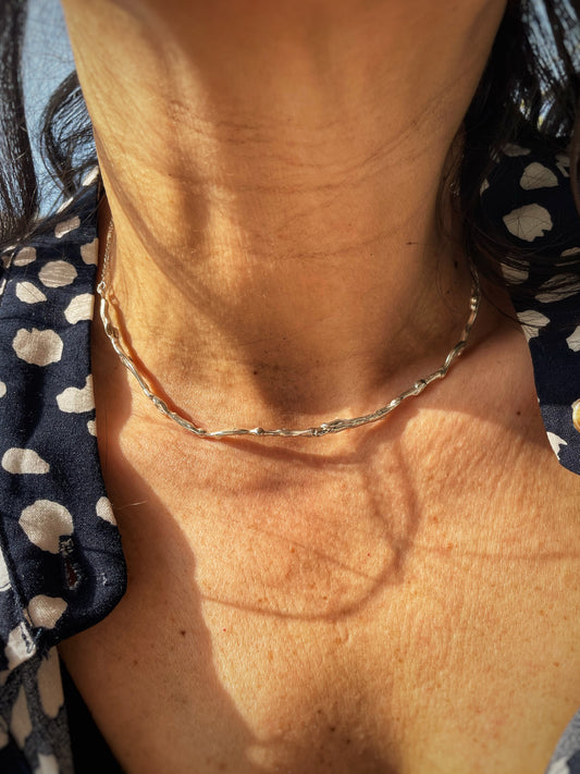 Silver Branch Choker