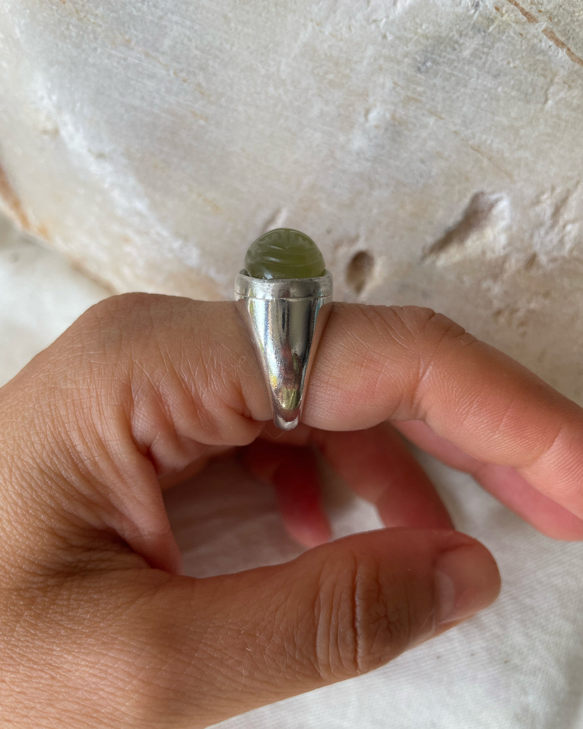 Scarab amulet ring