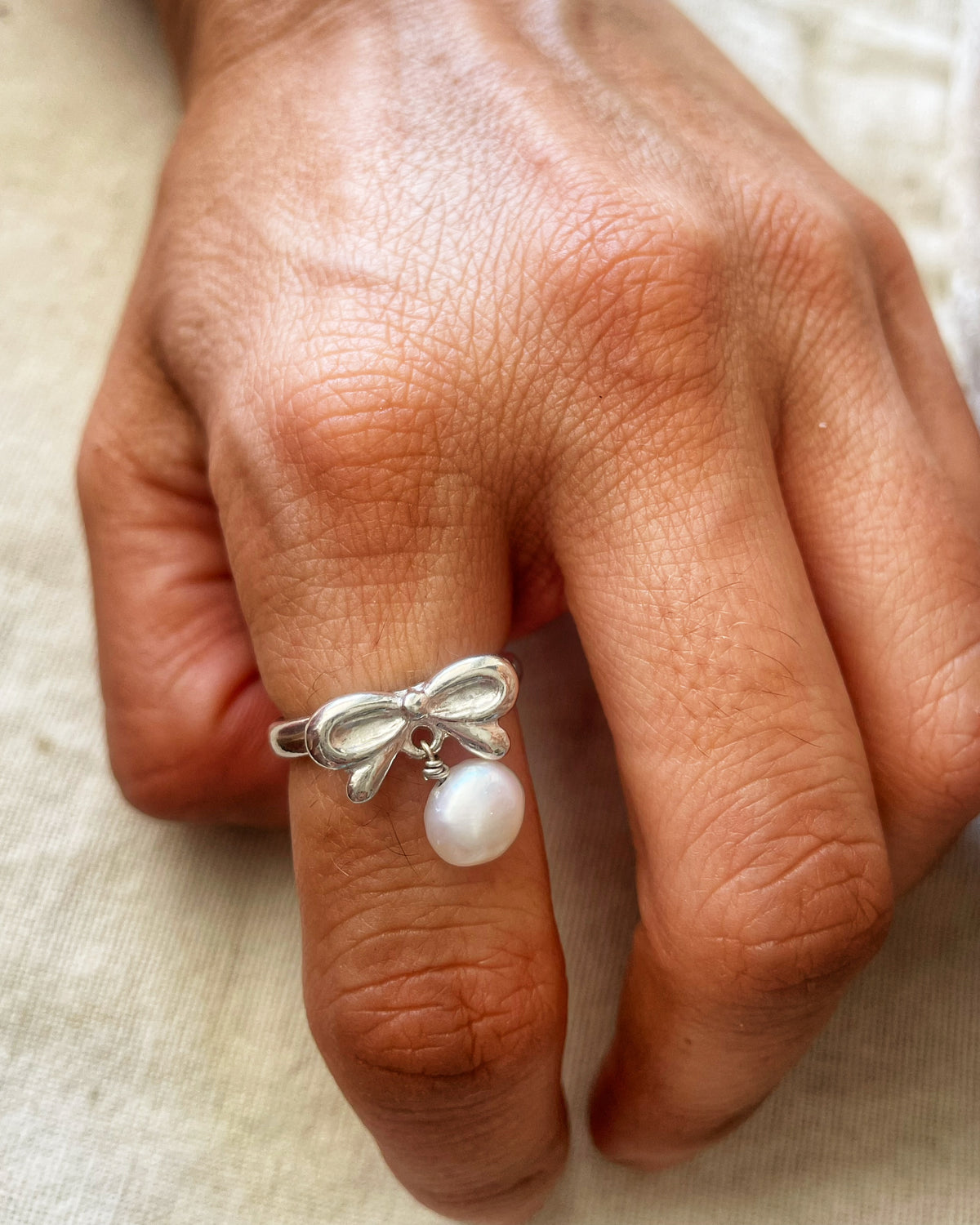 Clara pearl ring