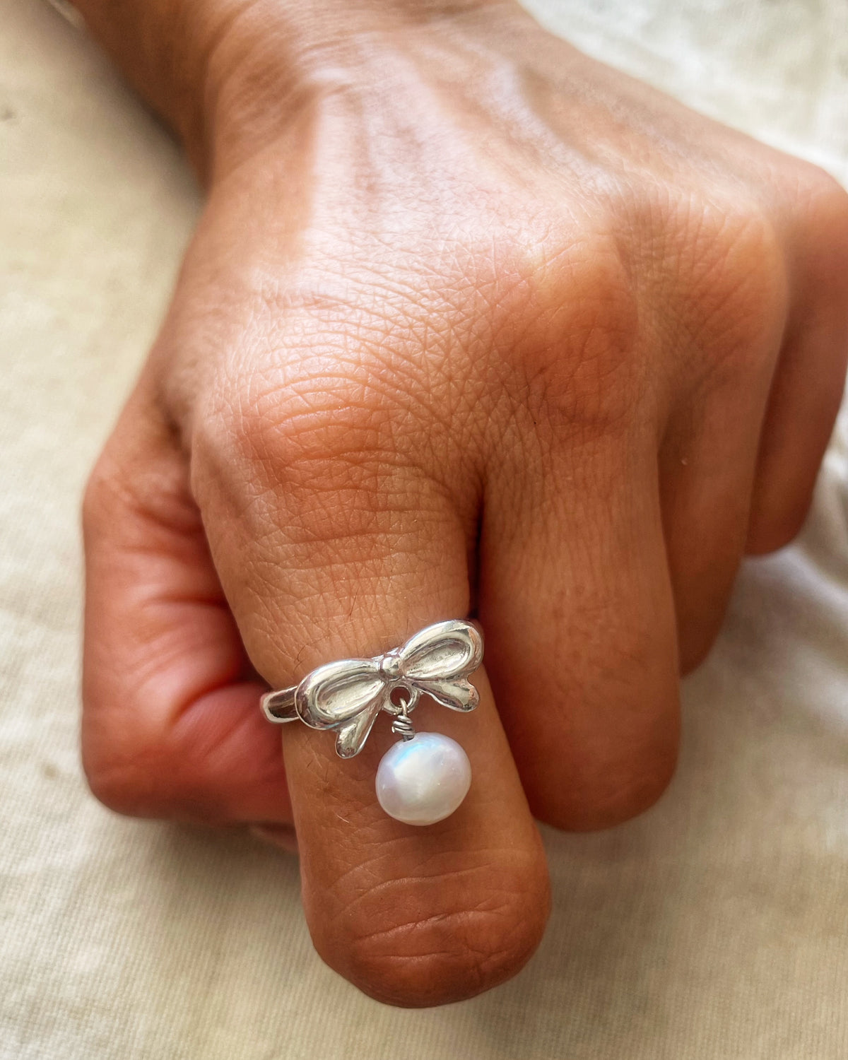 Clara pearl ring
