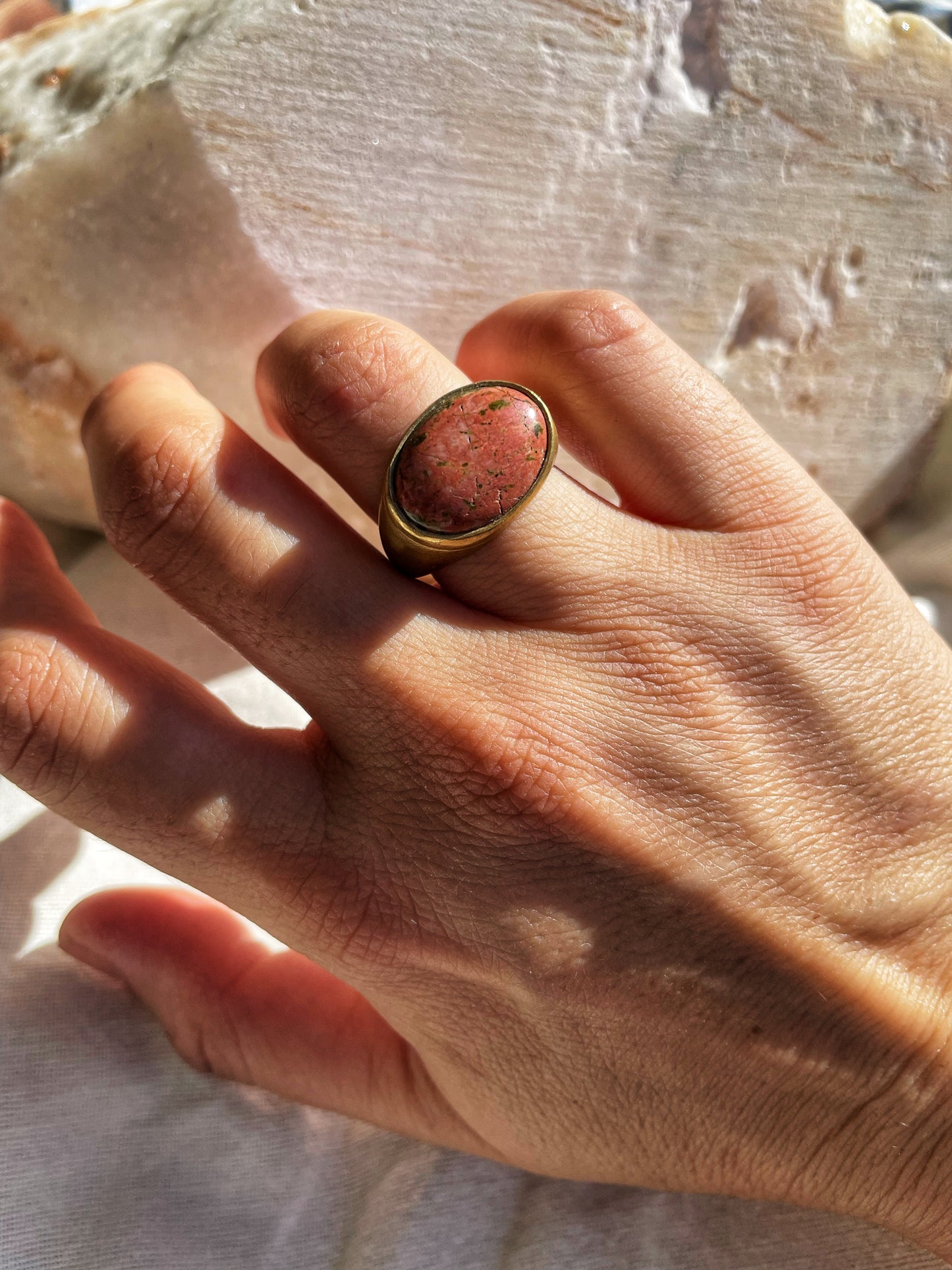 Unakite ring