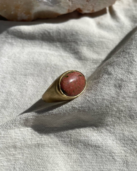 Unakite ring
